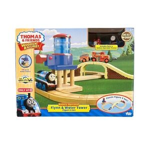Thomas Friends Wooden Railway Battery Operated Flynn Water Tower Figure 8 Set
